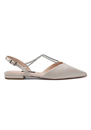 Nine West Taş Detaylı Saten Babet