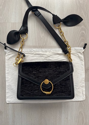 İpekyol Dokulu Siyah Kadın Çanta - Görsel 6