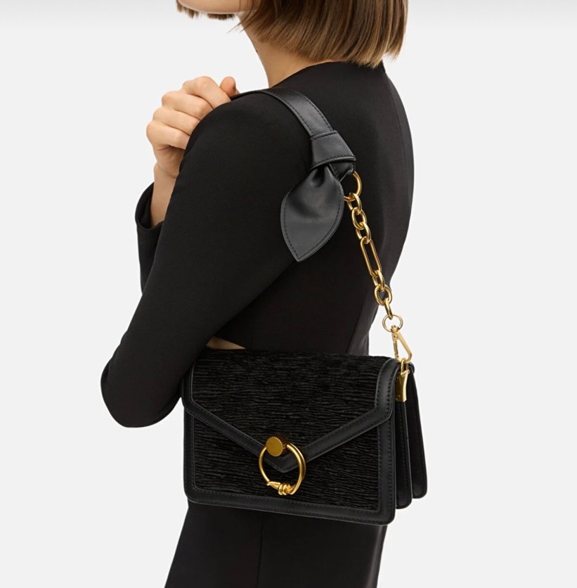 İpekyol Dokulu Siyah Kadın Çanta - Görsel 2
