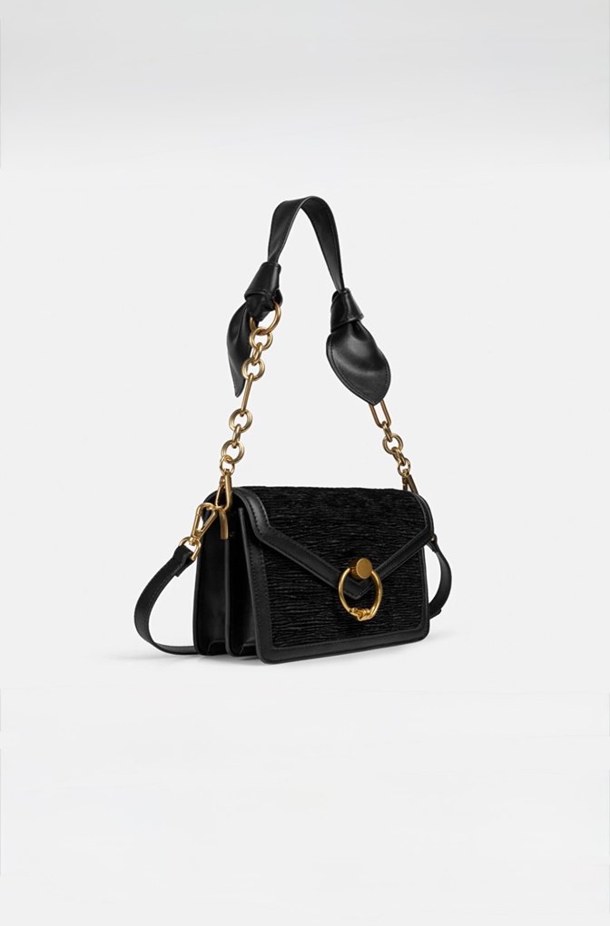 İpekyol Dokulu Siyah Kadın Çanta - Görsel 3