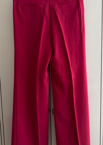 34 Beden Pembe Wideleg Şık Krep Pantolon