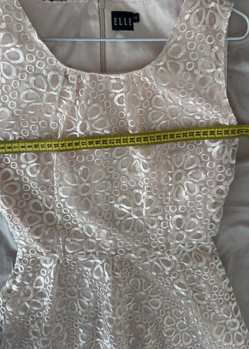 İşleme Detaylı Kısa Elbise - Görsel 9