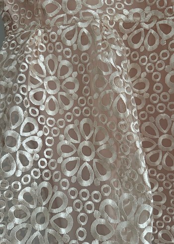 İşleme Detaylı Kısa Elbise - Görsel 4