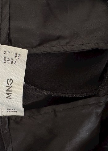 34 Beden Kadın Siyah Krep Kumaş Mango Pantolon