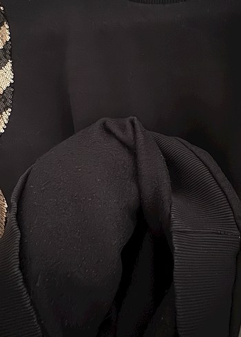 Kolları Pul İşlemeli Sweatshirt - Görsel 4
