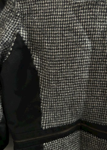 Yün Karışımlı Kazayağı Desenli Elbise - Görsel 4