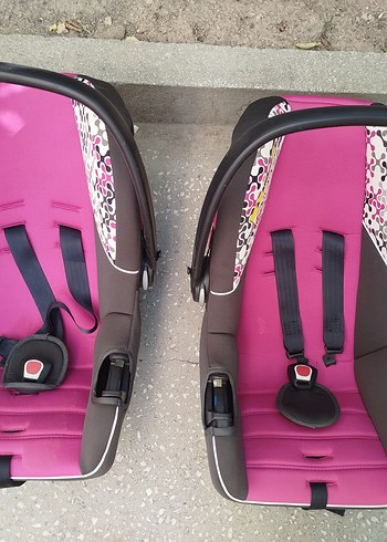 0 - 13 kg Beden Renkli Pembe Bebek Oto Koltuğu