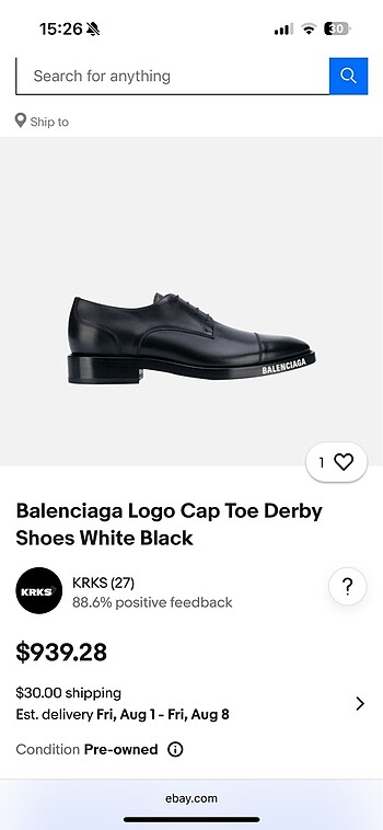 Balenciaga Logo Cap Toe Derby Shoes Black Neon Edition