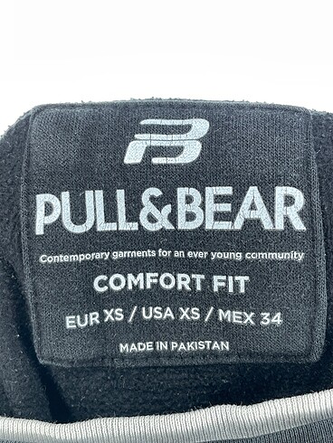 xs Beden siyah Renk Pull and Bear Sweatshirt %70 İndirimli.