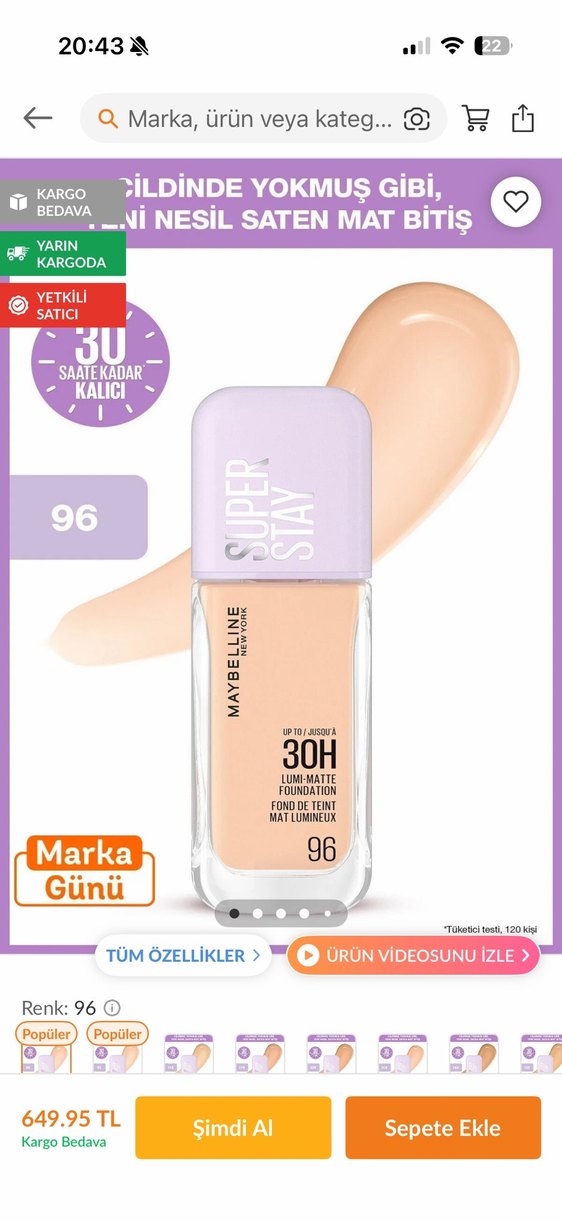 Maybelline New York Bej Fondöten - Görsel 2