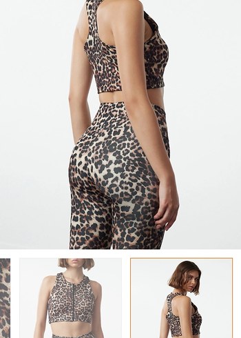 Leopar sporcu sütyeni - Görsel 3
