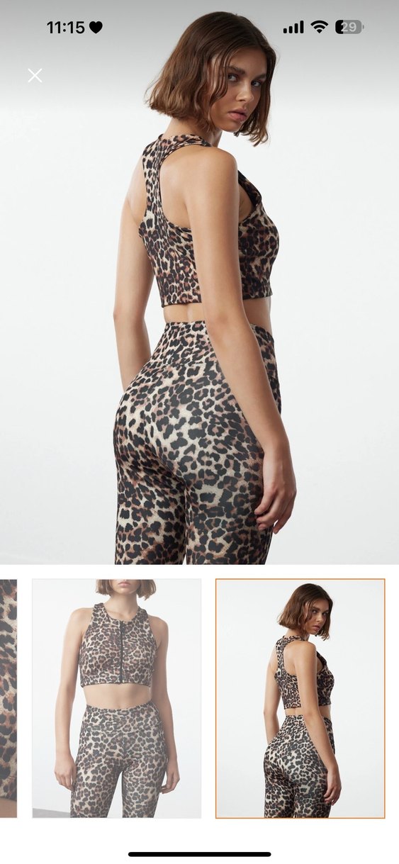 Leopar sporcu sütyeni - Görsel 3