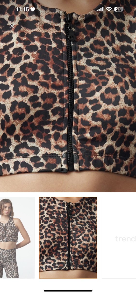 Leopar sporcu sütyeni - Görsel 2