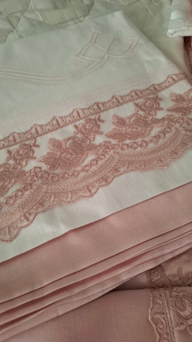 Özel Üretim Dantelli Pike Takımı  Hiç Kullanılmadı - Görsel 3