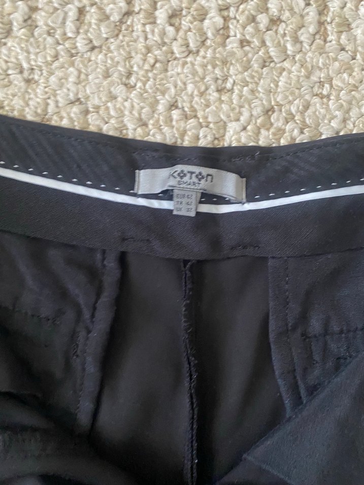 Siyah Erkek Kumaş Pantolon Regular Fit - Görsel 2