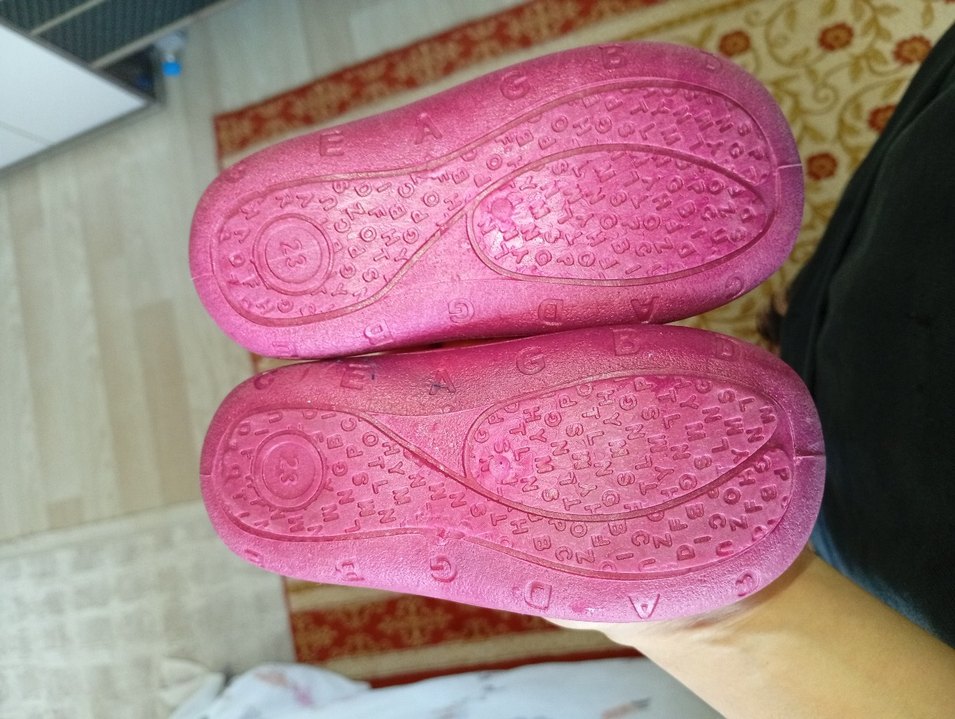 Kız Çocuk Pembe Baskılı Elastik Babet - Görsel 2