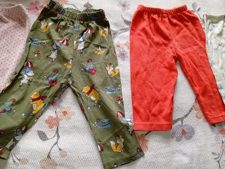 Renkli Düğmeli Erkek Çocuk Bol Kesim Pantolon - Görsel 2