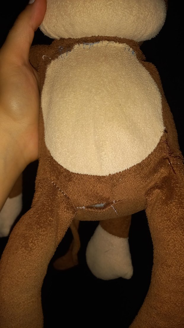 Uzun Kollu Kahverengi Peluş Maymun Oyuncak - Görsel 3