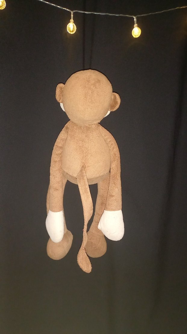 Uzun Kollu Kahverengi Peluş Maymun Oyuncak - Görsel 2