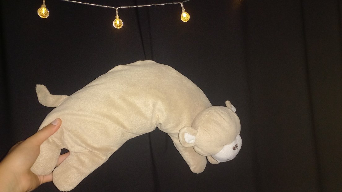 Bej Gri Peluş Oyuncak Maymun - Görsel 2