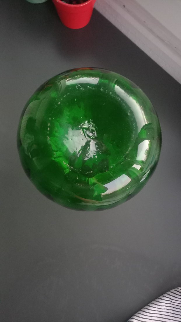 Parlak Yeşil Cam Vazo - Görsel 2