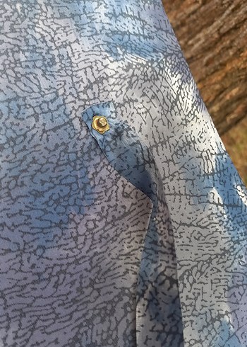 Mavi Vintage Kadın Şemsiye Tokalı - Görsel 5