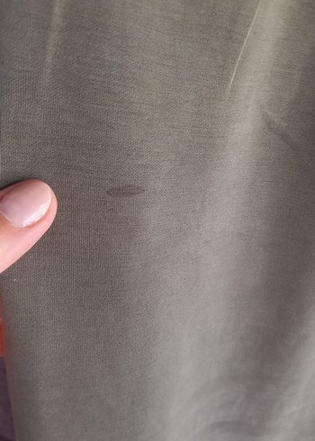 Salaş Kesim Haki Rahat Kumaş Pantolon - Görsel 4