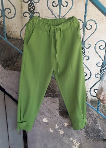 Yeşil Fermuarlı Rahat Kesim ceketli takım - Görsel 4