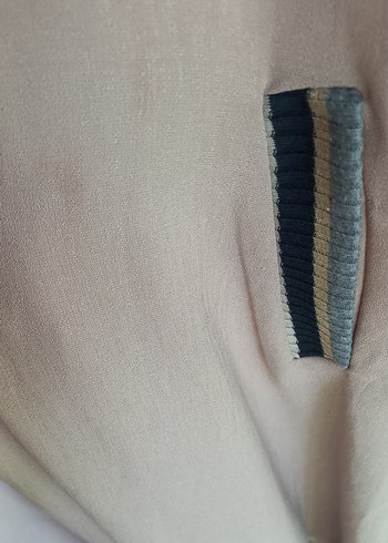 Bej Uzun Salaş Kadın Ceket - Görsel 3