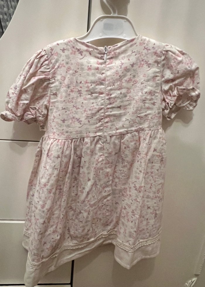 Fırfırlı Vintage Kız Elbisesi - Görsel 2