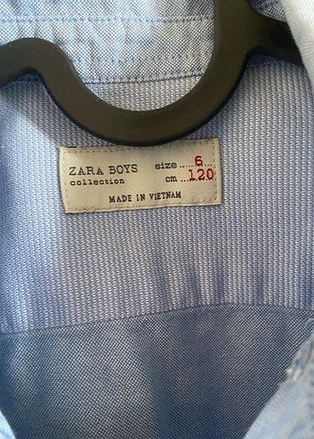 6 Yaş Beden mavi Renk ZARA ERKEK ÇOCUK GÖMLEK