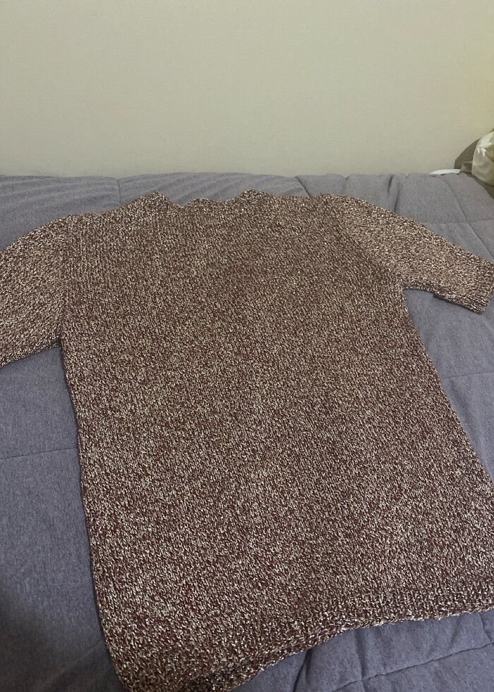 Simli örme bluz - Görsel 5