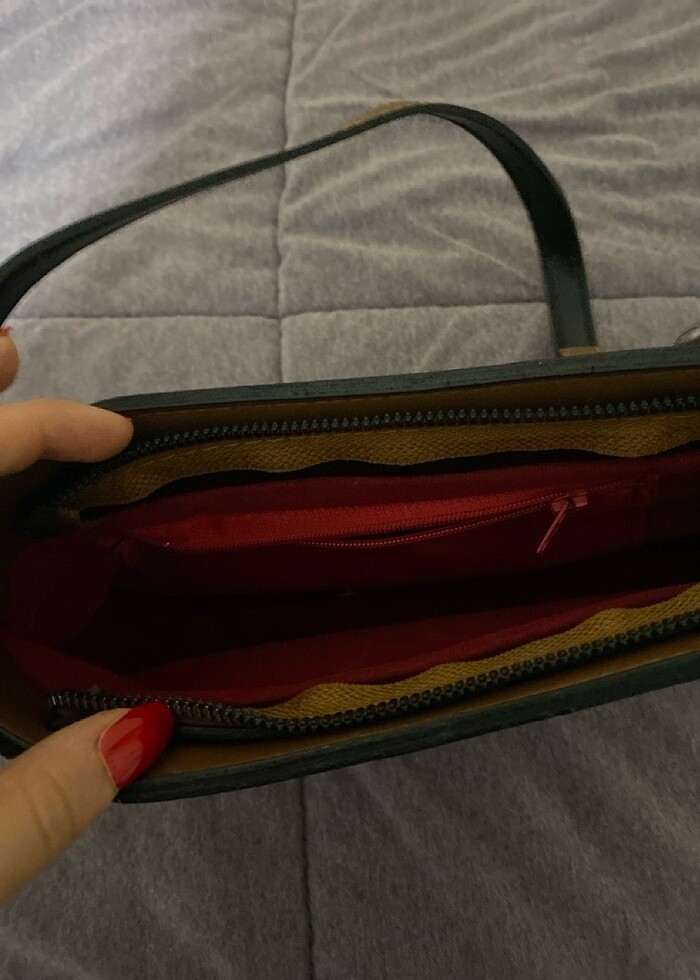 Kahverengi kadın çanta - Görsel 4