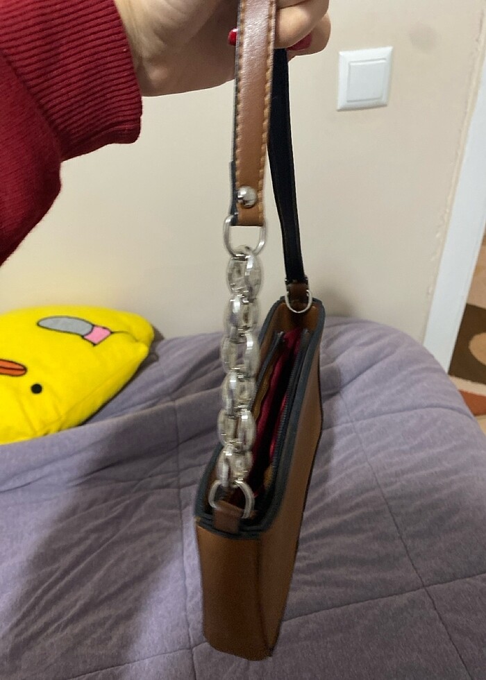 Kahverengi kadın çanta - Görsel 3