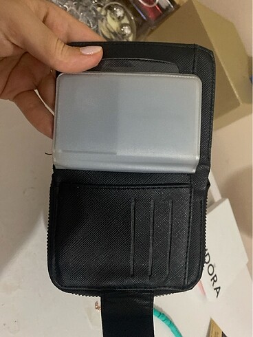 Siyah püsküllü cüzdan - Görsel 5