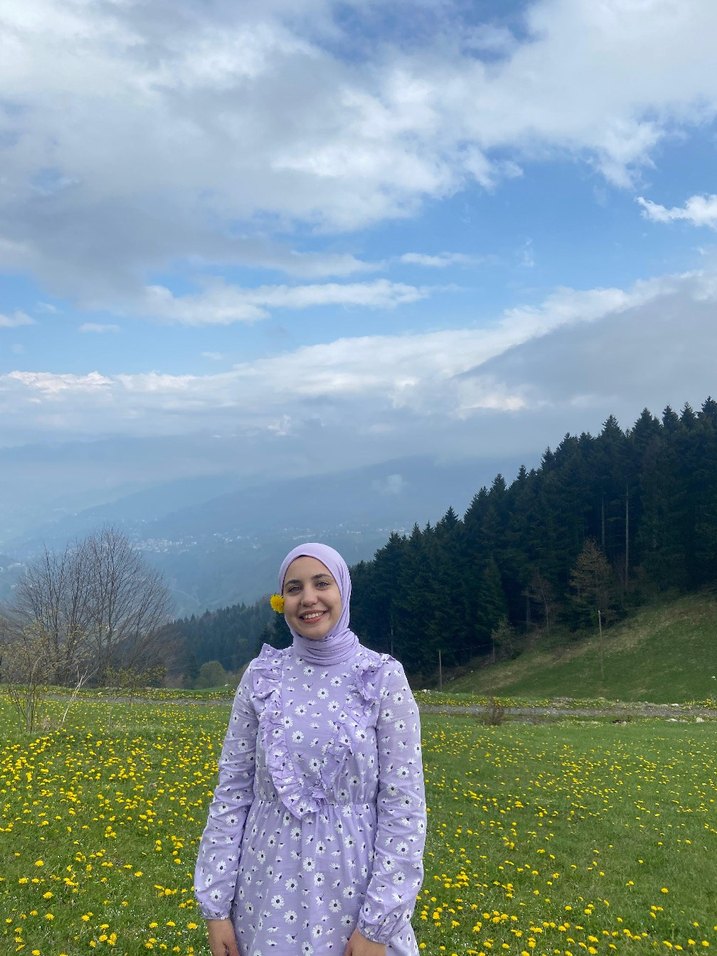 Mor Uzun Kol Uzun Elbise - Görsel 4