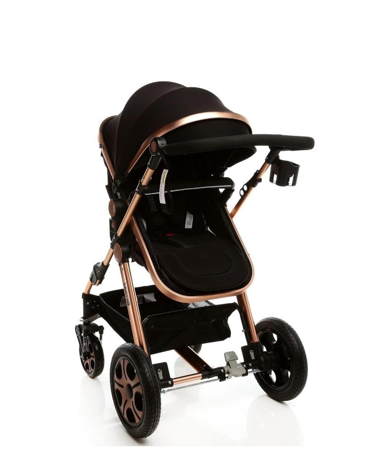 Siyah Bebek Arabası ve Oto Koltuğu Seti - Görsel 2