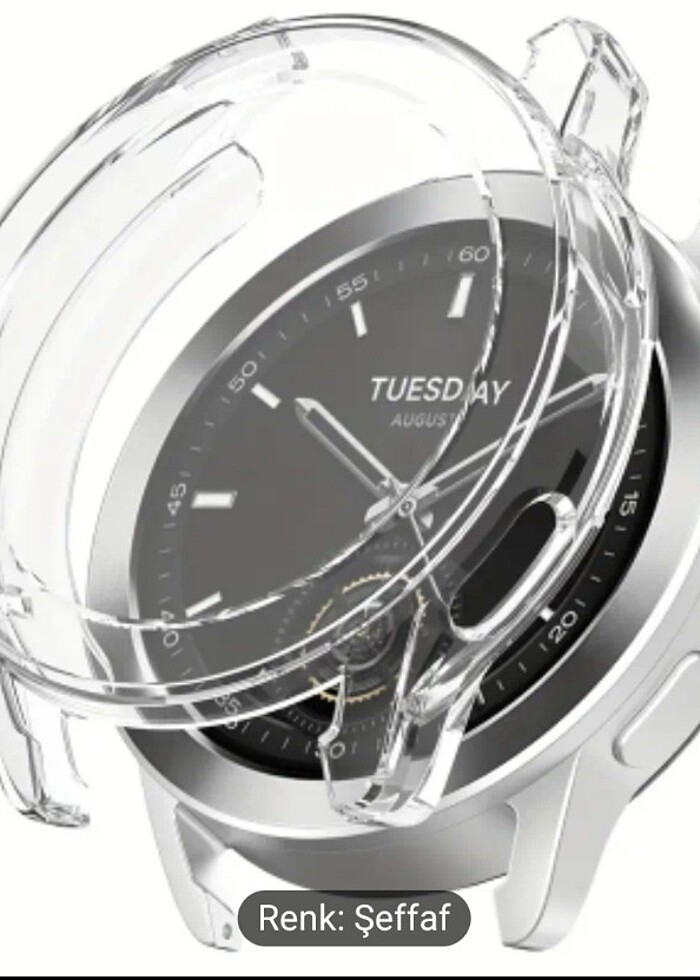 Xiomi Watch S3 Şeffaf Önü Kapalı Koruma Kılıf  - Görsel 2