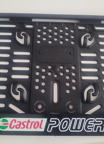 Motorsiklet Castrol power yazılı plakalık  - Görsel 3
