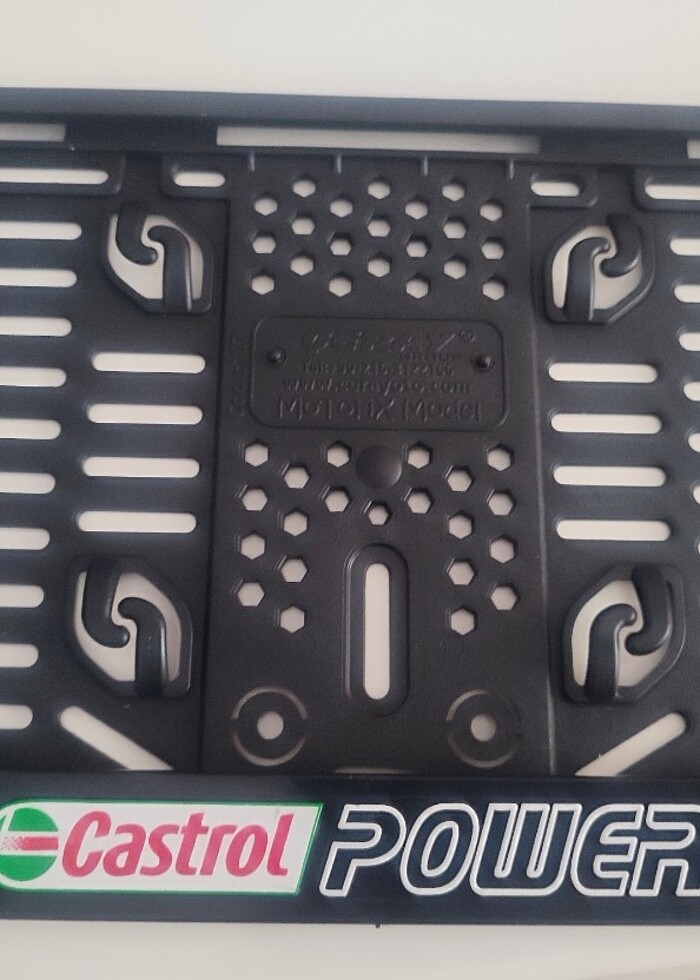 Motorsiklet Castrol power yazılı plakalık  - Görsel 3