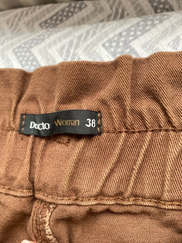 Kahverengi pantolon kadın - Görsel 4