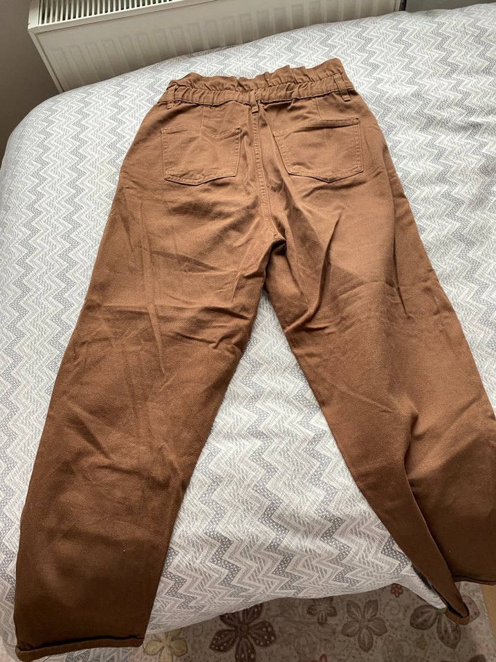 Kahverengi pantolon kadın - Görsel 3