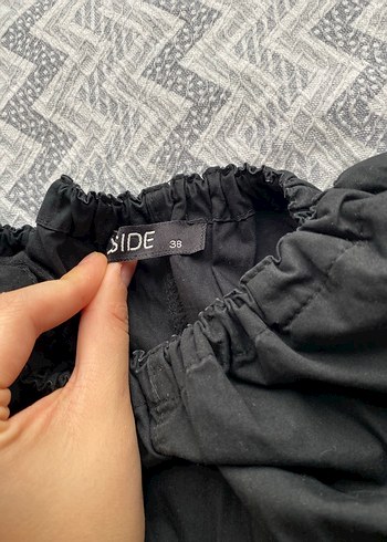 paraşüt pantolon ayarlanabilir kumaşı keten - Görsel 2