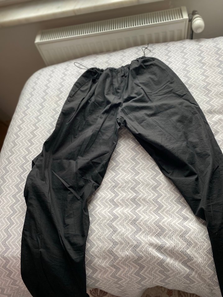 paraşüt pantolon ayarlanabilir kumaşı keten - Görsel 3