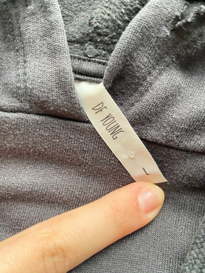 Siyah Kapüşonlu Fermuarlı Kadın Sweatshirt - Görsel 3