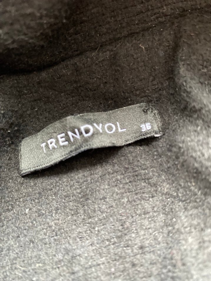 Siyah trençkot - Görsel 3