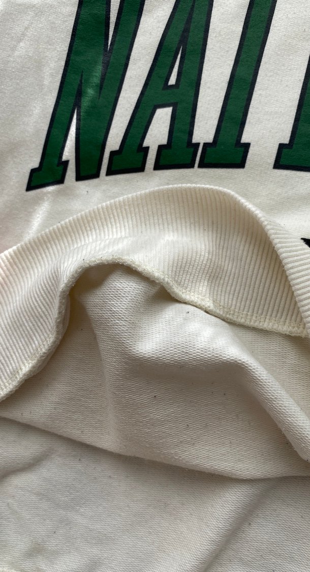 Beyaz Pamuklu Uzun Kollu Sweatshirt - Görsel 4