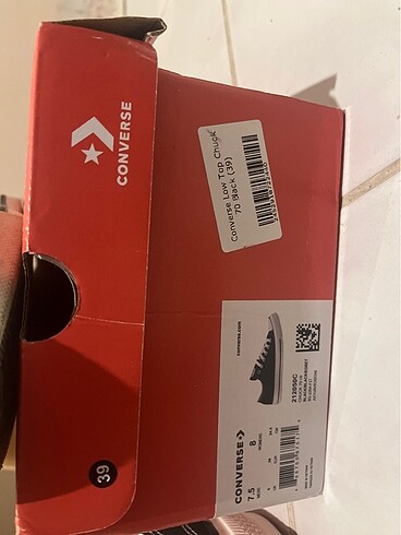 39 Beden siyah Renk converse