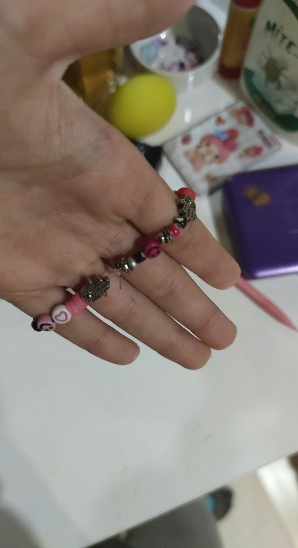 Jennie Siyah-Pembe bileklik - Görsel 3