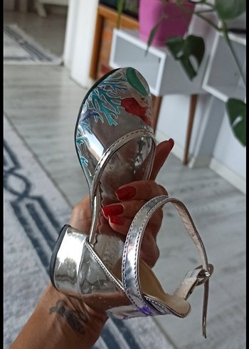 deniz kızı kız çocuk topuklu ayakkabı - Görsel 3